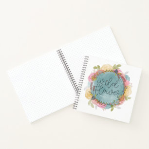 Carnet Floral de couronne fleur sauvage