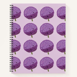 Carnet Floral de fleurs violettes Allium