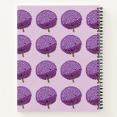 Carnet Floral de fleurs violettes Allium (Dos)