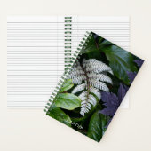 Carnet Floral de fougères peintes au Japon (À l'intérieur)