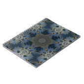 Carnet Floral de marguerite bleu antique (Côté gauche)