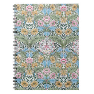 Carnet floral de motif de William Morris le Myrte