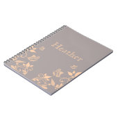 Carnet floral de papillon de corail (Côté gauche)