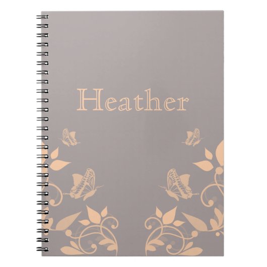 Carnet floral de papillon de corail (Devant)
