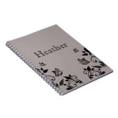 Carnet floral de papillon ébène (Côté Droit)
