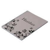 Carnet floral de papillon ébène (Côté gauche)