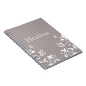 Carnet floral de papillon ivoire (Côté Droit)