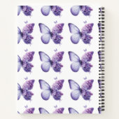 Carnet floral de papillon pourpre (Dos)