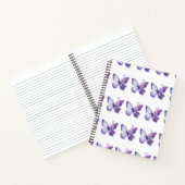 Carnet floral de papillon pourpre (Intérieur)