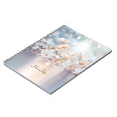 Carnet floral de Pêche blanche (Côté gauche)