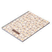 Carnet Floral de printemps fleurs de jonquilles | Brown p (Côté gauche)