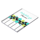 Carnet floral de wedding planner de chaux et de (Côté gauche)