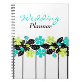 Carnet floral de wedding planner de chaux et de (Devant)
