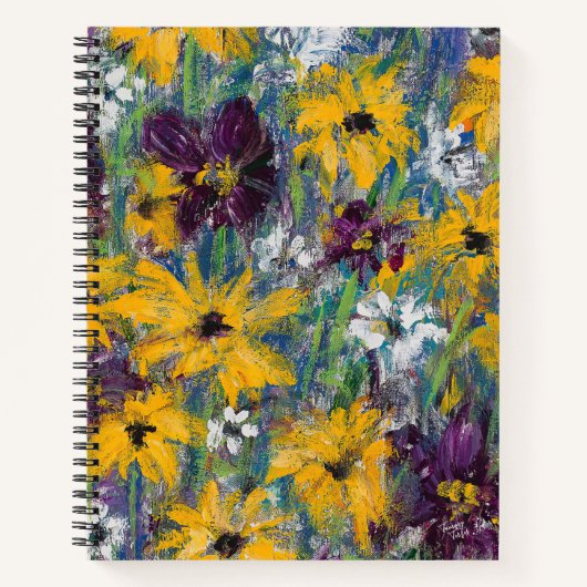 Carnet floral délicieux - blanc (Devant)