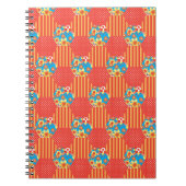 Carnet Floral Ditsy, Rayures, Patchwork Pois (Devant)