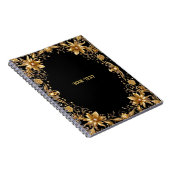 Carnet Floral d'or (Côté Droit)