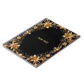 Carnet Floral d'or (Côté gauche)
