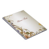 Carnet Floral d'or blanc (Côté Droit)