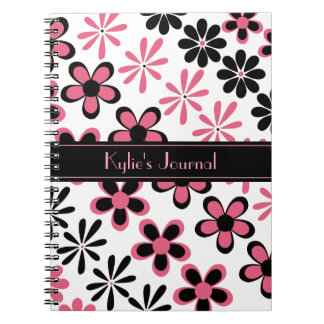Carnet floral élégant de journal
