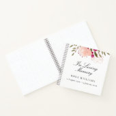 Carnet Floral Élégant En Mémoire Amoureuse Funérailles Li (Intérieur)