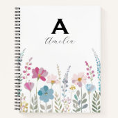 Carnet Floral Élégant et Stylé (Devant)