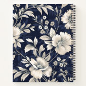 Carnet Floral en bleu (Dos)