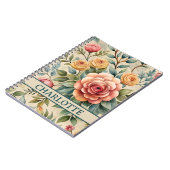 Carnet floral enchanté (Côté gauche)