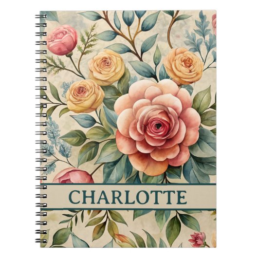 Carnet floral enchanté (Devant)