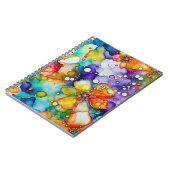 Carnet Floral et bulles Abstraites (Côté gauche)