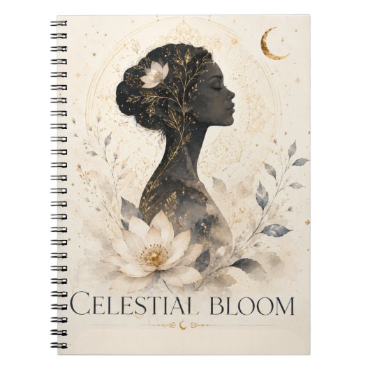 Carnet Floral Fantastique Fleur Céleste (Devant)