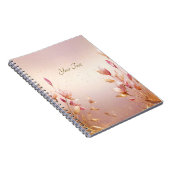 Carnet Floral Feuille rose (Côté Droit)