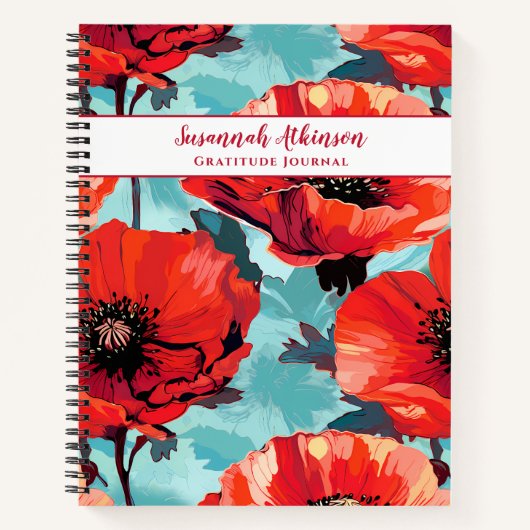 Carnet Floral Fleur de pavot californienne (Devant)