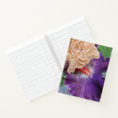 Carnet Floral Fleur d'Iris à deux tons (Intérieur)