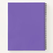 Carnet Floral Fleur d'Iris Pourpre (Dos)