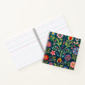 Carnet Floral Folk Motif (Intérieur)