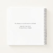 Carnet Floral Funeral Memorial Guest Book (Dos)