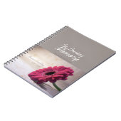 Carnet Floral Gerbera Funeral Memorial Guestbook SpNB (Côté gauche)