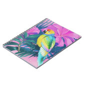 Carnet Floral/hawaïen/tropical/perroquet (Côté gauche)