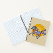 Carnet Floral Horse Silhouette_Carnet pourpre (Intérieur)