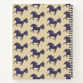 Carnet Floral Horse Silhouette_Carnet pourpre (Dos)