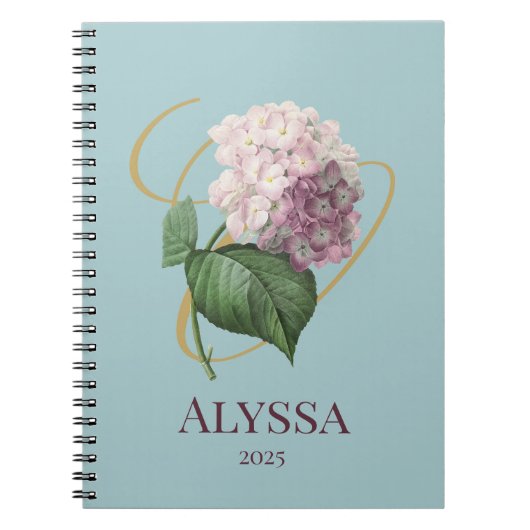 Carnet Floral Hydrangea (Devant)
