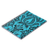 Carnet floral Imaginaire bleu (Côté gauche)