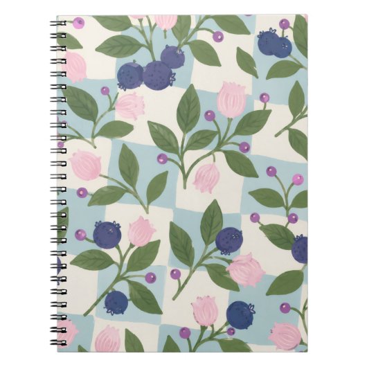Carnet floral Jardin de myrtilles  (Devant)