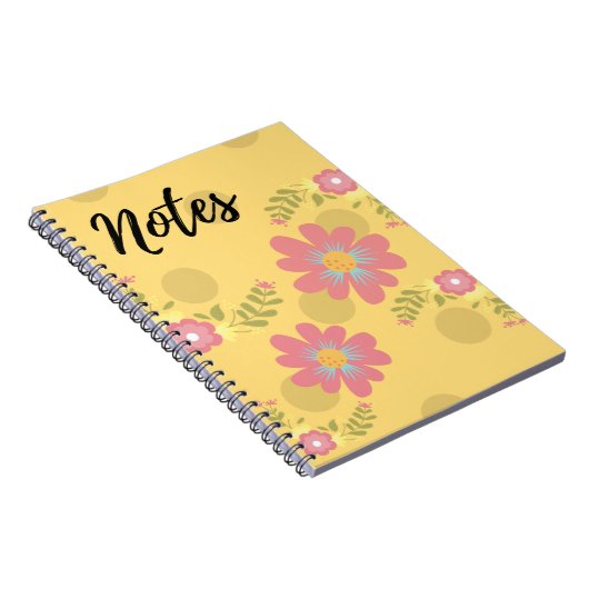 Carnet floral jaune (Côté Droit)