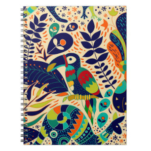 Carnet Floral Jaune : Papier peint Tropical