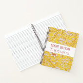 Carnet Floral Jaune personnalisable (Intérieur)