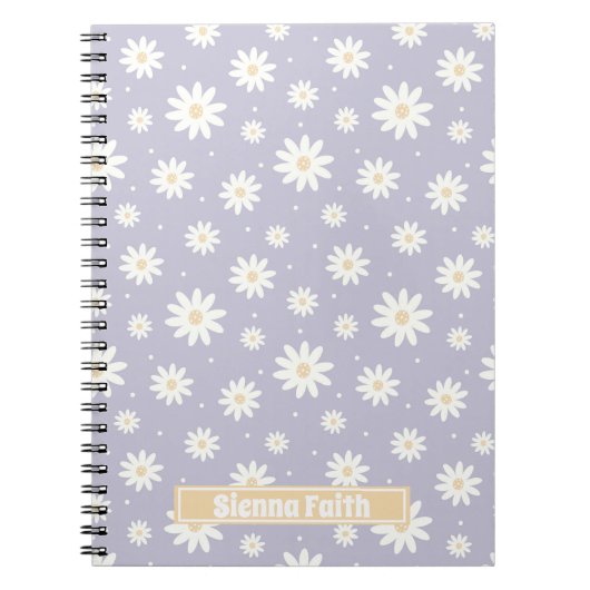 Carnet Floral Lilac Daisy (Devant)