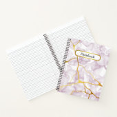 Carnet Floral mauve doux (Intérieur)