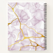 Carnet Floral mauve doux (Dos)