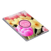 Carnet Floral Meilleur enseignant personnalisé (Côté Droit)